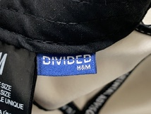 ■【YS-1】 DIVIDED H＆M ■ キャップ 帽子■ メンズ ホワイト×ブラック ■ フリーサイズ 内径57.5？ (現状・調整可能) 【東京発】■I_画像7