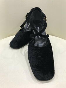 ■【YS-1】 状態良好 ■ ピンキー＆ダイアン パンプス ■ 黒 21,5cm 34ハーフ ヒール高8cm ■ PINKY&DIANNE 【東京発 手渡し可能】K■