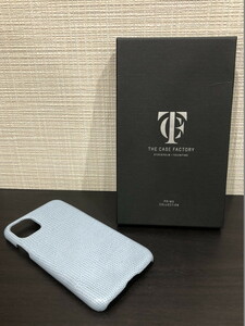 ■【YS-1】 状態良好 ■ ザケースファクトリー THE CASE FACTORY ■ スマホケース iphone11 ライトブルー系 【東京発 手渡し可能】K■