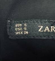 未使用　ZARA BASIC（ザラベーシック）　バックスタイルAライン切り替えトップス　ブラック　サイズUSA　S_画像6