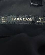 未使用　ZARA BASIC（ザラベーシック）　バックスタイルAライン切り替えトップス　ブラック　サイズUSA　S_画像5