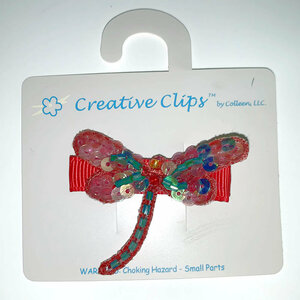  hair clip ( baby Kids for ) hairpin ( red dragonfly )