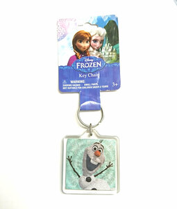 Disney (ディズニー ) FROZEN アナと雪の女王　オラフ　正方形タイプ　キーリング　キーホルダー