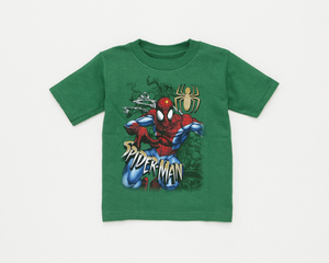 MARVEL (マーベル) スパイダーマン (AMAZING SPIDER-MAN ) Tシャツ グリーン　100cm (3歳用)