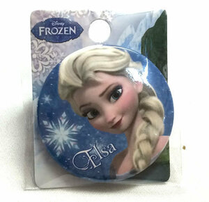 ディズニー　FROZEN　アナと雪の女王(エルサ)　缶バッジ　