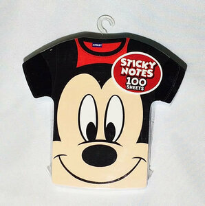 Disney (ディズニー) ミッキーマウス　Tシャツ型ノートパッドメモ帳100枚入　