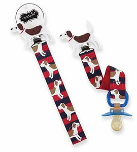 Mad Pie Mudpie Pacifier Clip Dog