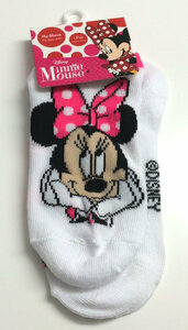 Disney (ディズニー) Minnie mouse (ミニーマウス) アンクレットソックス ホワイト【16～18cm】