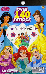 Disney Princess (ディズニー プリンセス) Over 140 タトゥーシール【Temporary Tattoos】