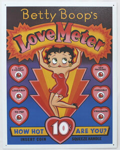 Betty Boop Love Meter ★ Tin Signs（ブリキ看板）【並行輸入品】