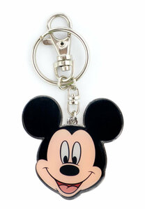 Disney (ディズニー) Mickey Mouse （ミッキーマウス） キーリング 縁メタル加工　キーホルダー
