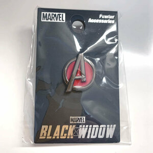 MARVEL (マーベル) Avengers (アベンジャーズ) Black Widow Logo メタルラペルピン