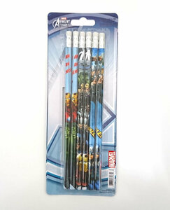 MARVEL (ma- bell ) Avengers ( Avengers )kesi резина есть карандаш 6 шт. комплект 