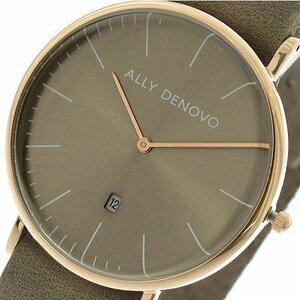  [ новый товар подлинный товар ]a Lee tenovoALLY DENOVO наручные часы женский 40mm AM5015-3 HERITAGE кварц серый хаки серый 