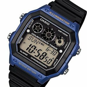  [ новый товар подлинный товар ] Casio CASIO Basic цифровой мужские наручные часы AE-1300WH-2A черный жидкокристаллический 