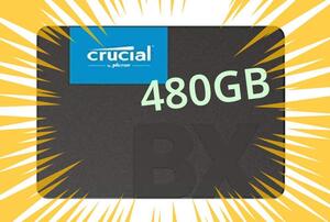 【送料無料】 Crucial SSD 内蔵2.5インチ SATA接続 BX500 480GB