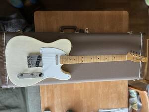 Fender American Vintage 58 Telecaster Electric Guitar Aged White Blonde Mapl