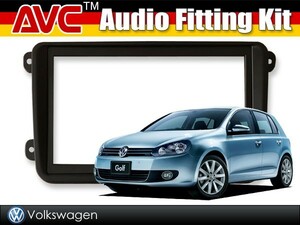 【AVC】2DINナビ取付キット - VW ゴルフ６ VI 2009(H21)/4～2013(H25)/6