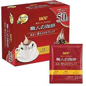 【在庫限り】 UCC 職人の珈琲 ドリップコーヒー あまい香りのモカブレンド 50杯 350g 