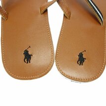 未使用◆ポロ ラルフローレン サンダル レザー POLO RALPH LAUREN ブラウン 【AFC31】_画像5