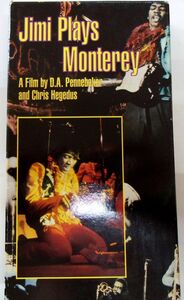 DV6/USA used VHS*JIMI PLAYS MONTEREY*JIMI HENDRIX(jimi* hand liks) not yet public image equipped 