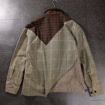 2-DE235　 sacai サカイ 　新品 タグ付き コットン チェック パネル ジャケット_画像5