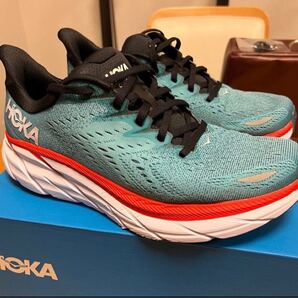 美品 HOKA ONEONEクリフトン8 ランニングシューズ