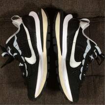 NIKE x sacai vaporwaffle black x summit white 22.5cm /US3.5 中古 送料込み_画像2