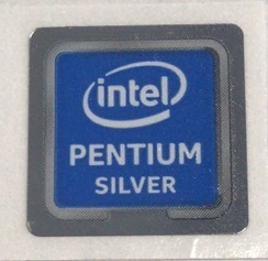 # new goods * unused #10 pieces set [pentium SILVER] emblem seal [18*18.] free shipping * pursuit service attaching *P149