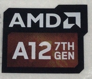 # новый товар * не использовался #10 шт. комплект [AMD A12 7TH GEN] эмблема наклейка [20*16.] бесплатная доставка * слежение сервис имеется *P234