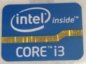 ■新品・未使用 ■10枚セット 二三代目【CORE i3】エンブレムシール 【25*19㎜】送料無料・追跡サービス付き☆P027