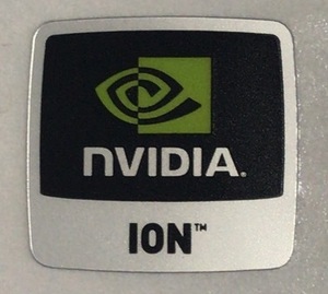 ■新品・未使用 ■10枚セット 【NVIDIA　ION】エンブレムシール【18*18㎜】送料無料・追跡サービス付き☆P181