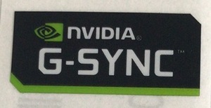 ■新品・未使用 ■10枚セット 【NVIDIA G-SYNC】エンブレムシール　【22*10㎜】送料無料・追跡サービス付き☆P194