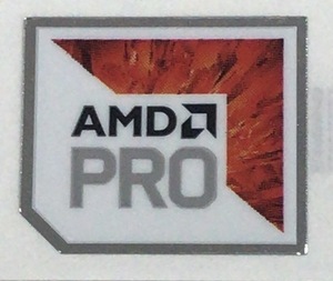 ■新品・未使用 ■10枚セット 【AMD PRO】エンブレムシール　【20*16㎜】送料無料・追跡サービス付き☆P236