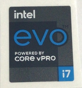 # new goods * unused #10 pieces set no. 10 one fee [intel evoPOWERED BY CORE vPRO i7] emblem seal [13*23.] free shipping * pursuit service attaching *P272