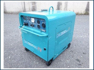 Denyo　デンヨー　防音型エンジン発電機　GA-2800SS-IV 　2.8kVA　単相100V　燃料タンク：15L　動作OK　中古品　引取OK♪