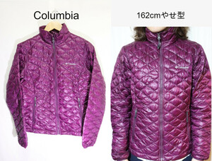 【レディース】Columbia中綿ジャケット/アウトドアパープル軽量機能性良い♪XS