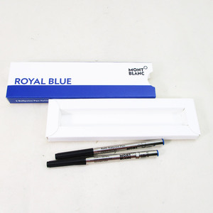  spare lead ballpen change core refill M size 2 pcs insertion . royal blue Montblanc regular imported goods 128214/2366x1 box 