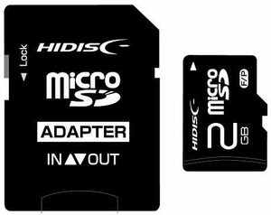  микро SD карта 2GB SD изменение адаптор есть . с футляром microSD HDMCSD2GCLJP3/0172 HIDISC