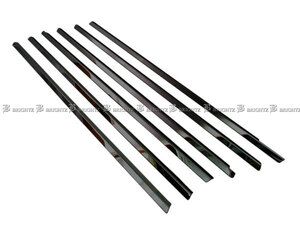  Accord Wagon CM1 CM2 super specular stainless steel black plating window molding 6PC weatherstrip cover WIN-BLA-020