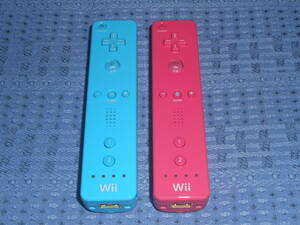 Wiiリモコン２個セット 青(ブルー)１個・桃(ピンク)１個 RVL-003 任天堂 Nintendo