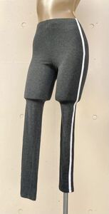  unused import LA direct import dark gray ground . white side line leggings SM rank 