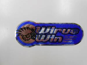 未使用／wirus win　ウィルズウィン　ステッカー　1枚　クリックポスト可