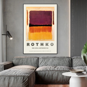 G1706 マーク・ロスコ　Mark Rothko　キャンバスアートポスター　50×70cm　インテリア　海外輸入 　雑貨　枠なし