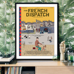 G1488 ウェス・アンダーソン ザ・フレンチ・ディスパッチ The French Dispatch キャンバスアートポスター 50×70cm 海外製 枠なし E