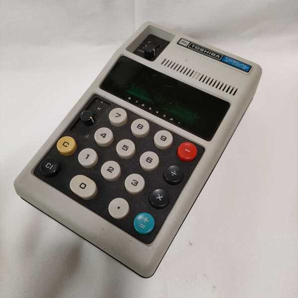 東芝 TOSHIBA 電卓 TOSCAL BC-0801B 東芝初 希少 レア 現状 ジャンク扱い