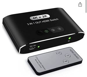HDMI 切替器 3入力1出力 HDMI セレクター HDMI 分配器