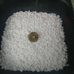 白砂 中目~細目(五ミリ程度)2500g 化粧砂 白砂利 園芸 盆栽 サボテン アガベ 溶岩 底砂 砂利 アクアリウム 水槽 メダカ 富士砂
