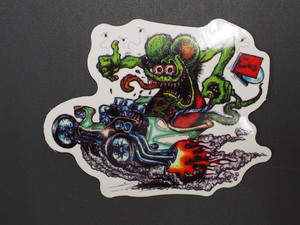 ホッドロッド ローブロー・アート エド ロス ビッグダディ Ed Big Daddy Roth ラットフィンク RAT FINK ステッカー シール 管理No.16839