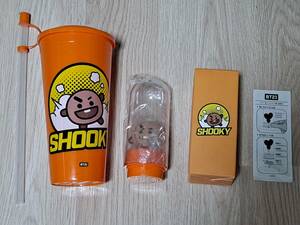 《小品》防弾少年団 BTS★シュガ CGV BT21 SHOOKY スタンプ ランプ カップ 限定 非売品★SUGA ユンギ JUNGKOOK STAMP CUP グッズ バンタン